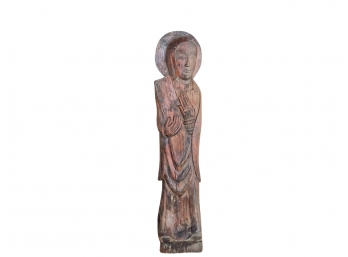 Rustic Wood Statue Of Jesus Christ