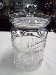 Gorgeous Waterford Crystal Biscuit Jar - A Perfect Gift For Yourself Or Others   212/B3