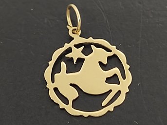 VINTAGE 14K GOLD ZODIAC SIGN TAURUS CHARM