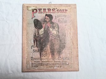 Vintage Soap Advertisement Poster Mounted On Wood