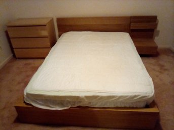 Ikea Bed Frame - No Mattress & Another Ikea Piece Dresser