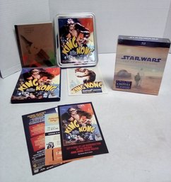 Star Wars New 9 Disc DVD Set - The Complete Saga & 2 Disc Original King Kong Collector's Edition In Tin KD/C2