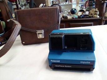 Vintage Polaroid Impulse AF AutoFocus System Camera & Case    DS/E5