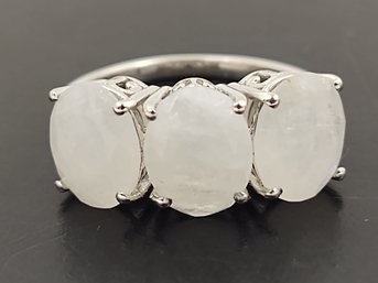 BEAUTIFUL SIGNED D'JOY STERLING SILVER MOONSTONE RING