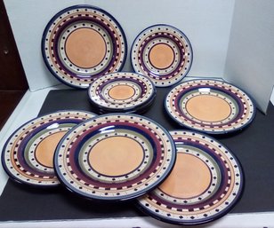 Tabletops Gallery Argentina Hand Painted & Hand Crafted Dishwasher Safe Dishes  BS/C3