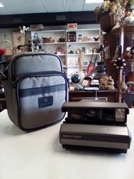 Polaroid Spectra System Camera & Diamond 2 Compartment Non Woven Shoulder Carrying Bag  BS/C4