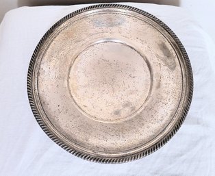 Vintage Gorham Sterling Silver Plate With Embossed Edge