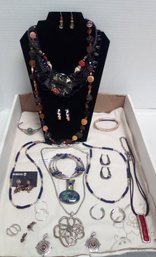 Striking Estate Jewelry Including Chicos Brand Among Necklaces, Bracelets & Earrings KM/D2