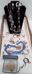 Jewelry - Single & Damaged Pieces For Crafts Including Chicos Brand & Real Pearls With Sterling Clasps  KM/D2