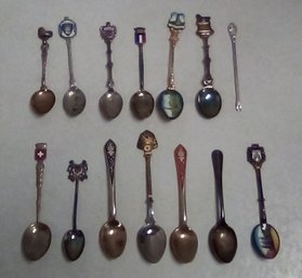 Vintage Collector's International Spoons & One  2-prong Fork     KM/C3