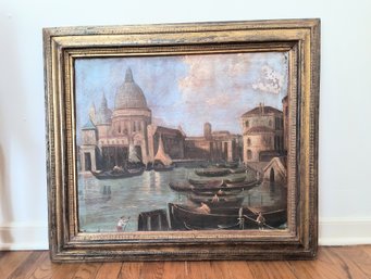 Vintage Painting Of Venice Canal