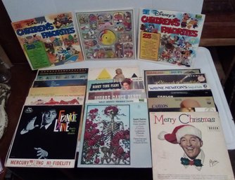 20 Vintage 33-1/3 RPM Records - Disney, Country-Western, Liberace, Wayne Newton, Fabulous 50s & More KM/WAD