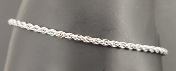 VITNAGE STERLING SILVER ROPE CHAIN BRACELET