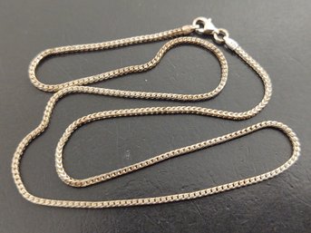 VINTAGE STERLING SILVER WHEAT STYLE LINK NECKLACE