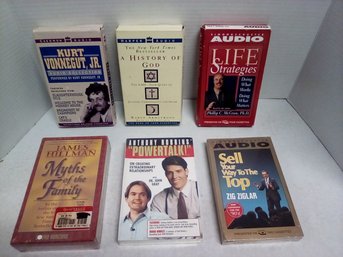 6 Multi Audio Tape Sets- 3 Unopened - Anthony Robbins, James Hillman, Zig Ziglar & Others BS/B5