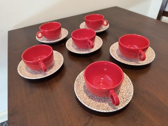Made In Italy Set Of Cups And Saucers