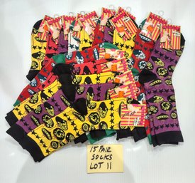 WHOLSALERS CLOSEOUT - BRAND NEW LOT OF 15 PAIR OF SOCKS - $75.00 RETAIL - LOT # 11