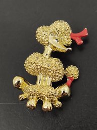 VINTAGE POODLE BROOCH