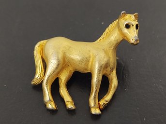 VINTAGE HORSE BROOCH