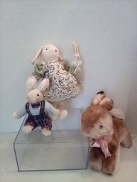 Three Cute Vintage Stuffed Bunnies In Time For Easter!