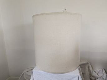 Large Ceiling Light Fixture / Chandelier In Shape Of A Drum Shade