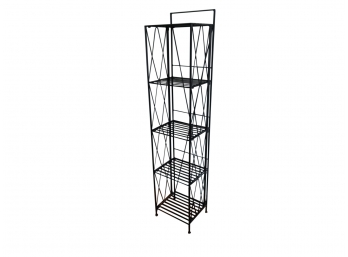 Mid-century Style Metal Folding Shelf / Shelving / Plant Stand