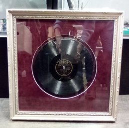 Framed Vintage 78 RPM Record Of A Little Bird Told Me - Harvey O. Brooks - Evelyn Knight 212/WAB