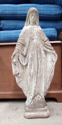 Vintage Concrete Garden Statue - The Virgin Mary