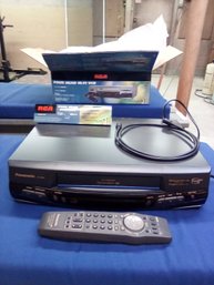 RCA Four Head Hi-Fi VCR With Universal Backlit Remote Control & Original Box