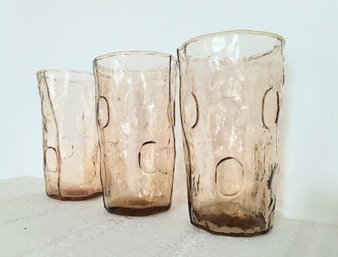 Set Of Seven Mid-century Tall Glasses