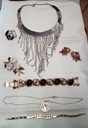 Stunning Vintage Jewelry Choices - Necklacs, Coro Earrings, Pins With Another Coro & Bracelets