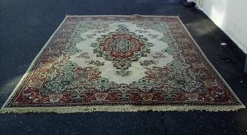 Oriental Style Rug Is Approximately 8 X 11 Ft With Beige, Red, Blue, Gold & Black Colors KM/Offc Or CVBK
