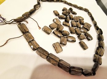 Translucent Brown Glass Beads For Making Jewelry