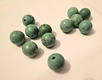 High Quality Stone-like Blue Green Beads