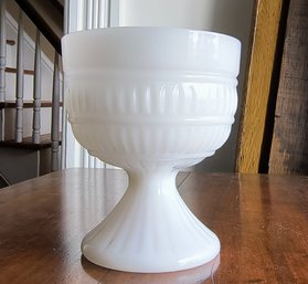 Vintage Milk Glass Footed Bowl