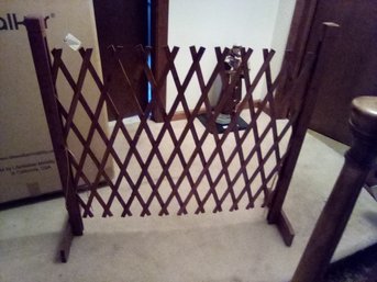 Vintage Folding Portable 3 Foot High Wood Gate