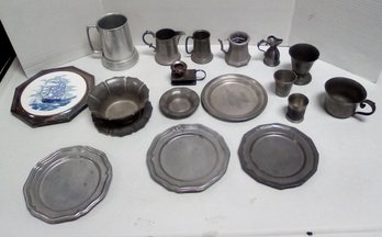 Pewter Lot - Wallace Silversmiths, Bellini, Int'l. Pewter, Giners, Gentry, Crown-Castle Ltd.  RF-31-52-CKK/E5