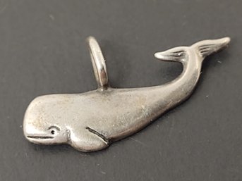 VINTAGE SMALL STERLING SILVER WHALE PENDANT