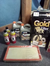 2 New Dex-Cool Prestone Extended Life Antifreeze/coolant, 3 Cans Brakeleen Brake Cleaner & New Filter