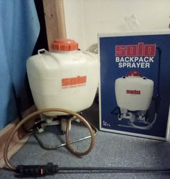 New Unopened Solo Backpack Sprayer Along With Used Model