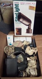 Red Dot Spot Light Kit #K841BR & Box Of 7 New Spotlights With Accessories