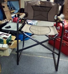 Name Brand Cabela's Hunters' Folding Chair With Attached Table & Cup Holder