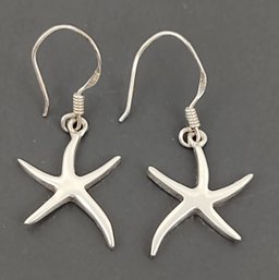 VINTAGE STERLING SILVER STARFISH EARRINGS