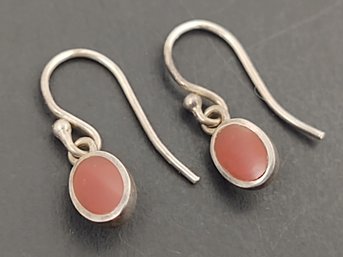 VINTAGE STERLING SILVER CARNELIAN EARRINGS