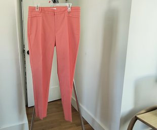 Calvin Klein Cropped Pants In A Salmon Color