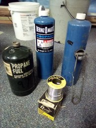 Bow Solid Wire Solder, Metal Solder Flint, BenzOMatic & Northwest Territory Propane Cans