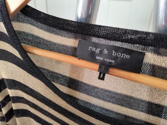 Rag & Bone Metallic Knit Top / Sweater / Shirt