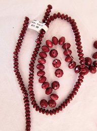 Ruby Beads In Two Different Sizes