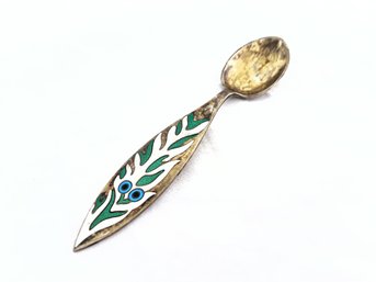 Gold-plated Sterling Silver Mid-century Danish Spoon