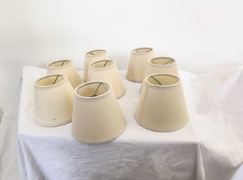 Set Of Eight Cloth Chandelier Shades